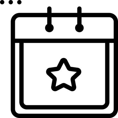 Takvim simgesi, vektör çizimi