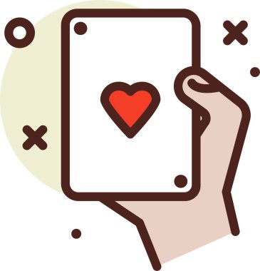 kalp ağı simgesi, basit vektör illüstrasyonu