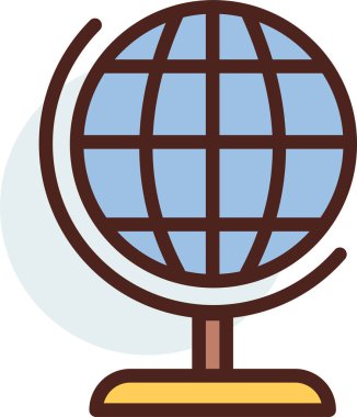 eğitim web simgesi, basit vektör illüstrasyonu 