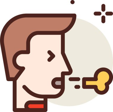 Virüs ya da hata web simgesi, basit vektör illüstrasyonu