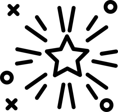 Yıldızlar. Web simgesi basit illüstrasyon