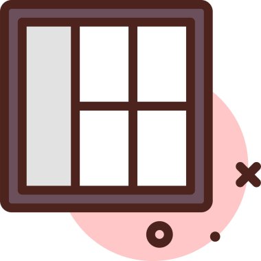 Pencere. Web simgesi basit illüstrasyon