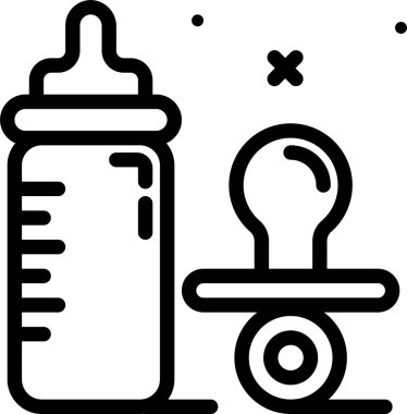 Bebeğim. Web simgesi basit illüstrasyon