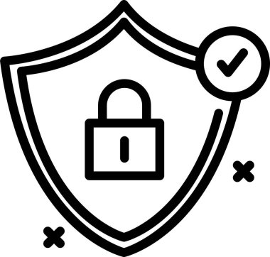 Güvenliği sağla. Web simgesi