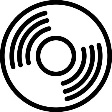 CD mi? Web simgesi basit illüstrasyon