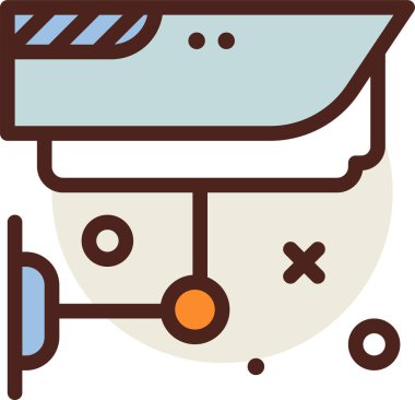 kamera web simgesi, basit vektör illüstrasyonu 