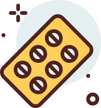 Haplar. Web simgesi basit illüstrasyon