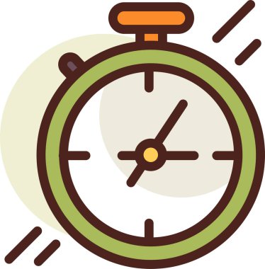 Saat. Web simgesi basit illüstrasyon