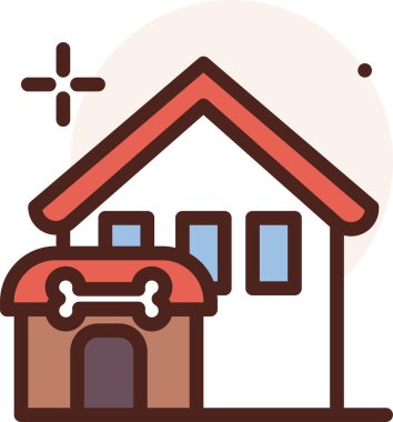 ev simgesi, vektör illüstrasyonu