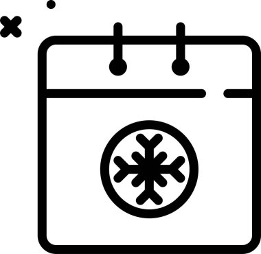 Takvim simgesi, vektör çizimi