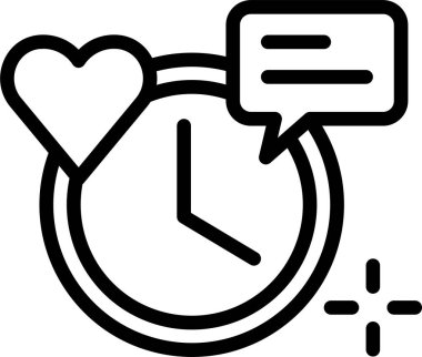 Zaman doldu. Web simgesi basit illüstrasyon