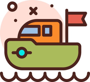 Seyahat. Web simgesi basit illüstrasyon