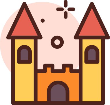 Ev. Web simgesi basit illüstrasyon