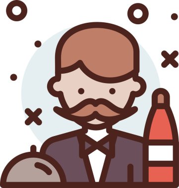 Avatar simgesi, vektör illüstrasyonu