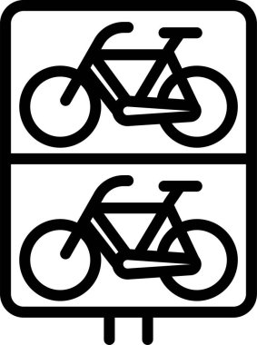 Bir bisikletin vektör çizimi