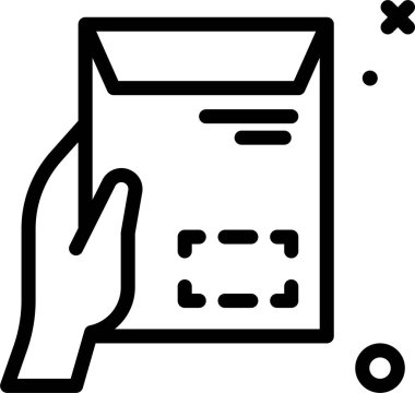 Belge. Web simgesi basit illüstrasyon 