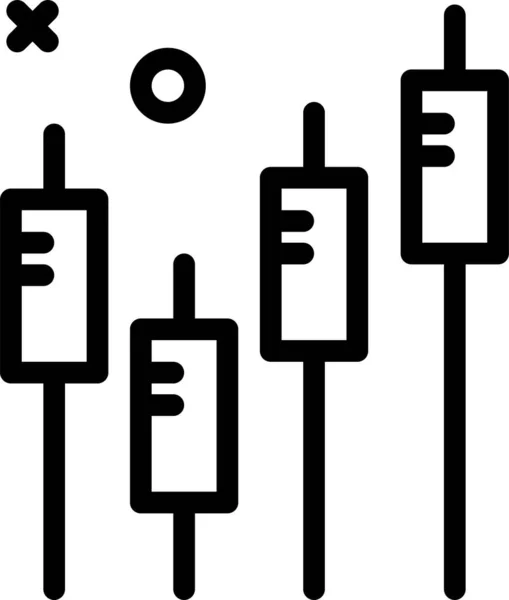 Statistique Analyse Icône Illustration Vectorielle Isolée Sur Fond Blanc — Image vectorielle