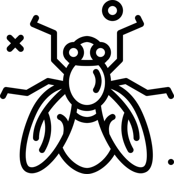 Bug Icône Web Illustration Simple — Image vectorielle