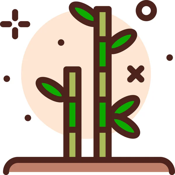竹のWebアイコンシンプルなイラスト — ストックベクタ