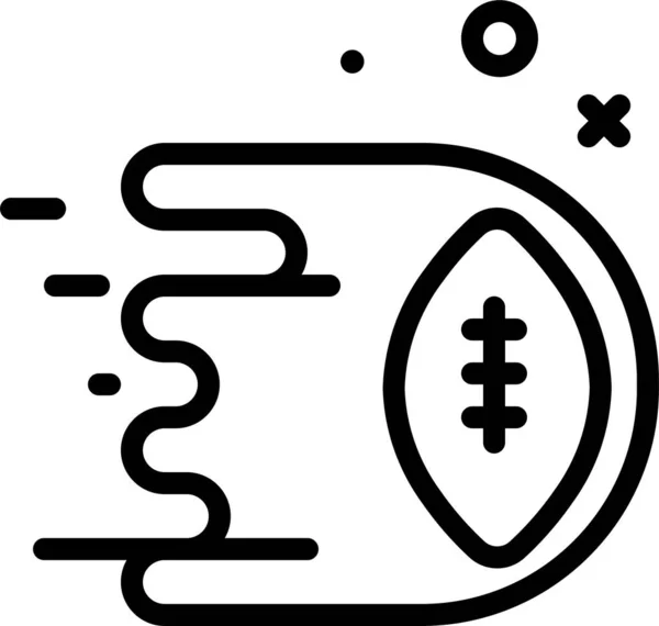 Мяч Регби Простой Дизайн — стоковый вектор