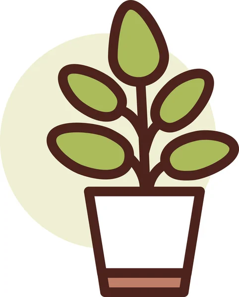 植物だ ウェブアイコンシンプルなデザイン — ストックベクタ