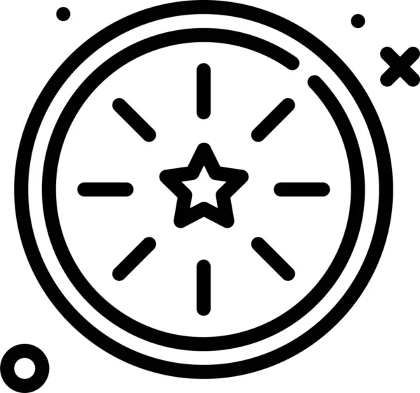 Reloj Icono Web Ilustración Simple — Vector de stock