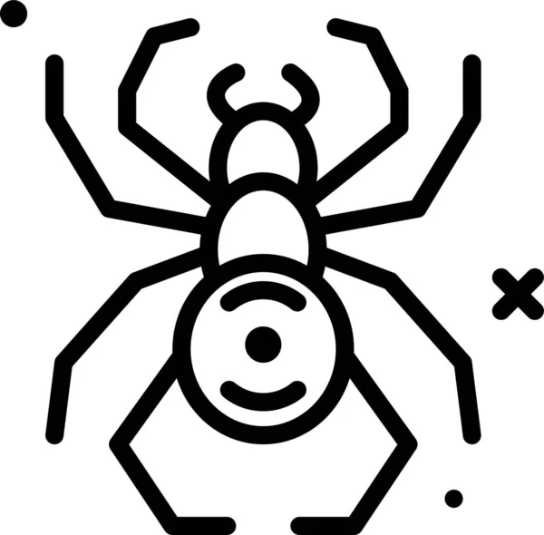 Spindelväv Ikon Vektor Illustration — Stock vektor