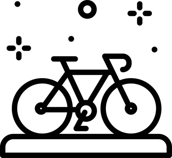 自転車だ Webアイコンシンプルなイラスト — ストックベクタ