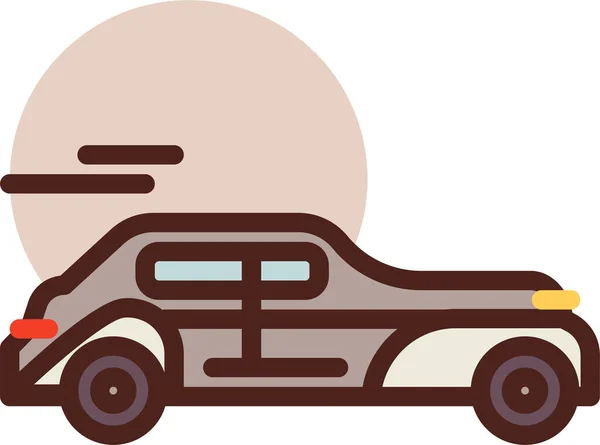 Carro Ícone Web Ilustração Simples — Vetor de Stock