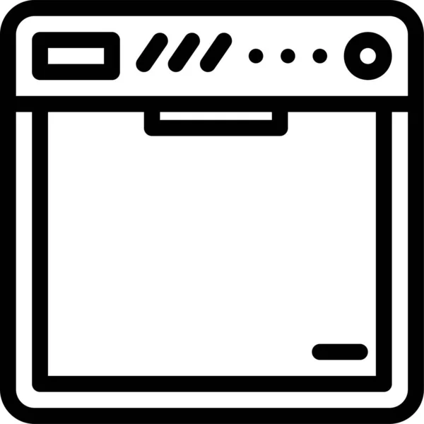 Keuken Web Icoon Eenvoudige Illustratie — Stockvector