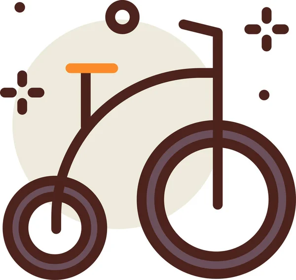 Icône Vélo Illustration Vectorielle Simple — Image vectorielle