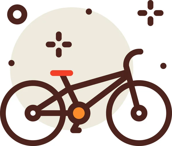 Icône Vélo Illustration Vectorielle Simple — Image vectorielle