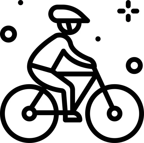 Fahrrad Web Symbol Einfache Illustration — Stockvektor