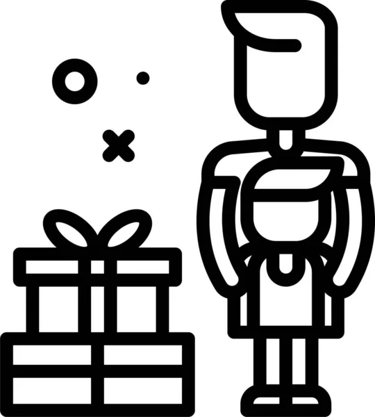 Різдвяна Веб Ікона Проста Векторна Ілюстрація — стоковий вектор