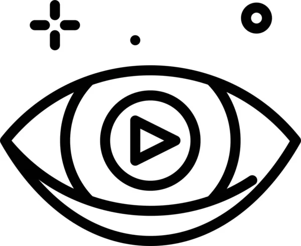 Auge Auge Web Symbol Einfache Illustration — Stockvektor