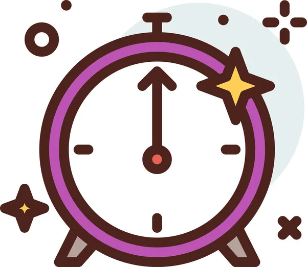 Reloj Icono Web Ilustración Simple — Vector de stock