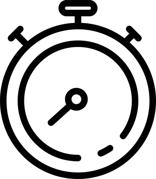 Stopwatch Web Icoon Eenvoudige Illustratie — Stockvector