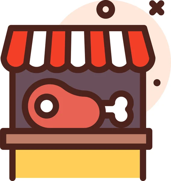 Magasin Icône Web Illustration Simple — Image vectorielle