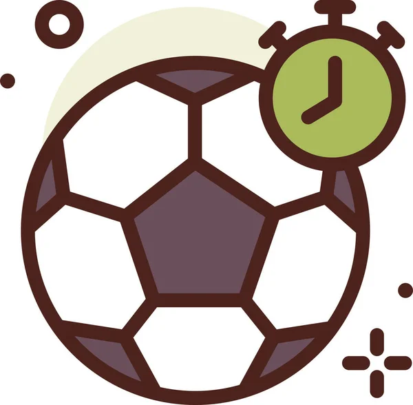 Icône Web Football Illustration Simple — Image vectorielle