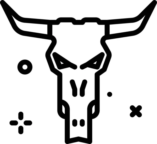 Toro Icono Web Ilustración Simple — Archivo Imágenes Vectoriales