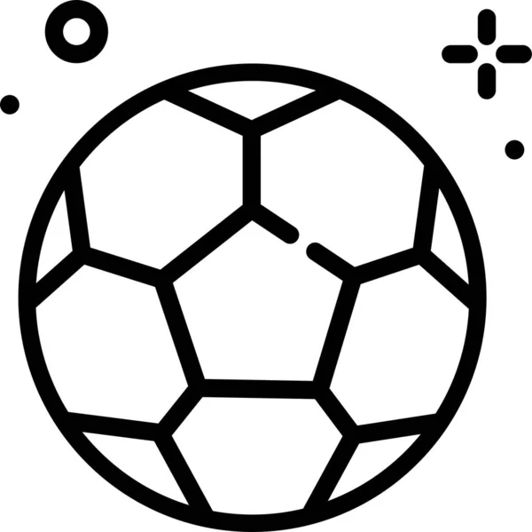 Football Icône Web Illustration Simple — Image vectorielle