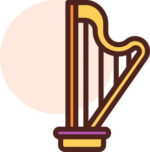 Иконка Музыкального Инструмента Простая Векторная Иллюстрация — стоковый вектор