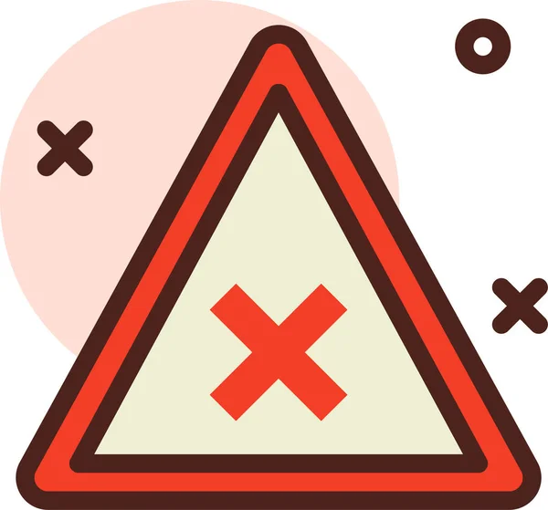 Warning Modern Icon Vector Illustration Isolated White Background — Stock Vector