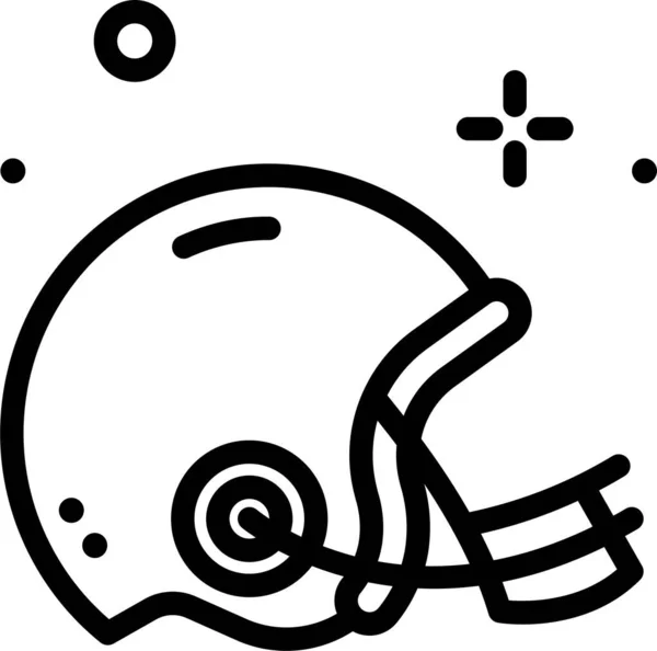 Helmet Web Icon Simple Vector Illustration — Stock Vector