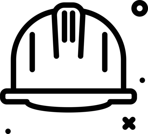 Casco Icono Web Ilustración Simple Vector — Archivo Imágenes Vectoriales