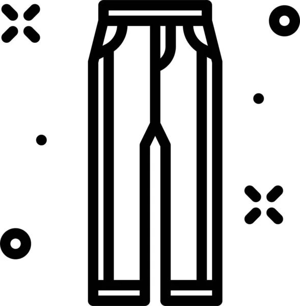 Pantalones Icono Web Ilustración Simple — Archivo Imágenes Vectoriales