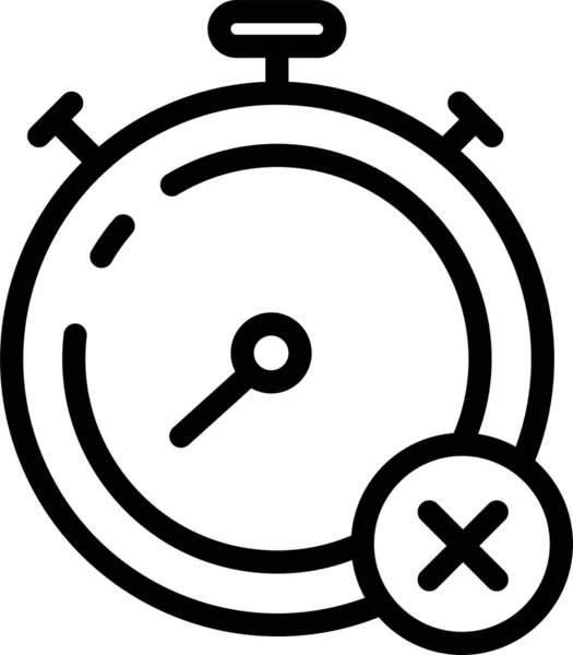 Chronomètre Icône Web Illustration Simple — Image vectorielle