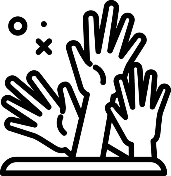 Hand Gesture Man — Stock Vector