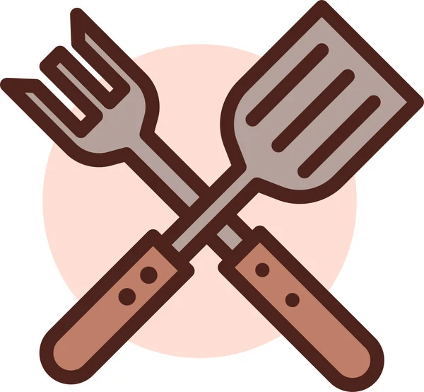 Fork Knife Vector Illustration — Stock Vector
