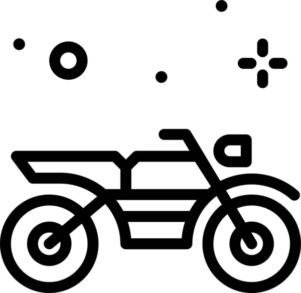 Motorcycle Web Icon Simple Illustration — Stock Vector